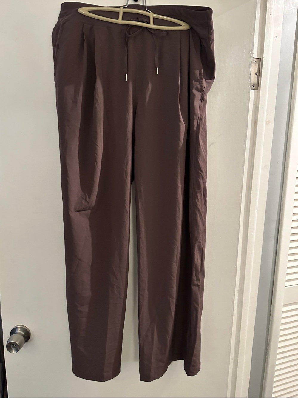 CALIA by Carrie Underwood Mauve Drawstring Wide-Leg Track Pants